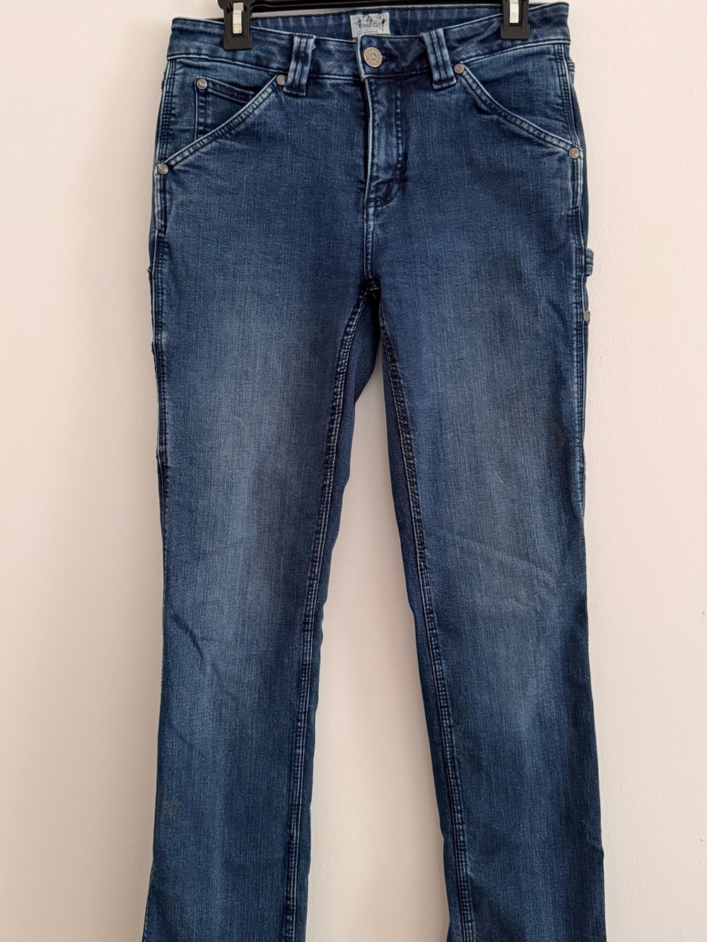 Women's Straight Leg Jeans in Dark Indigo Blue